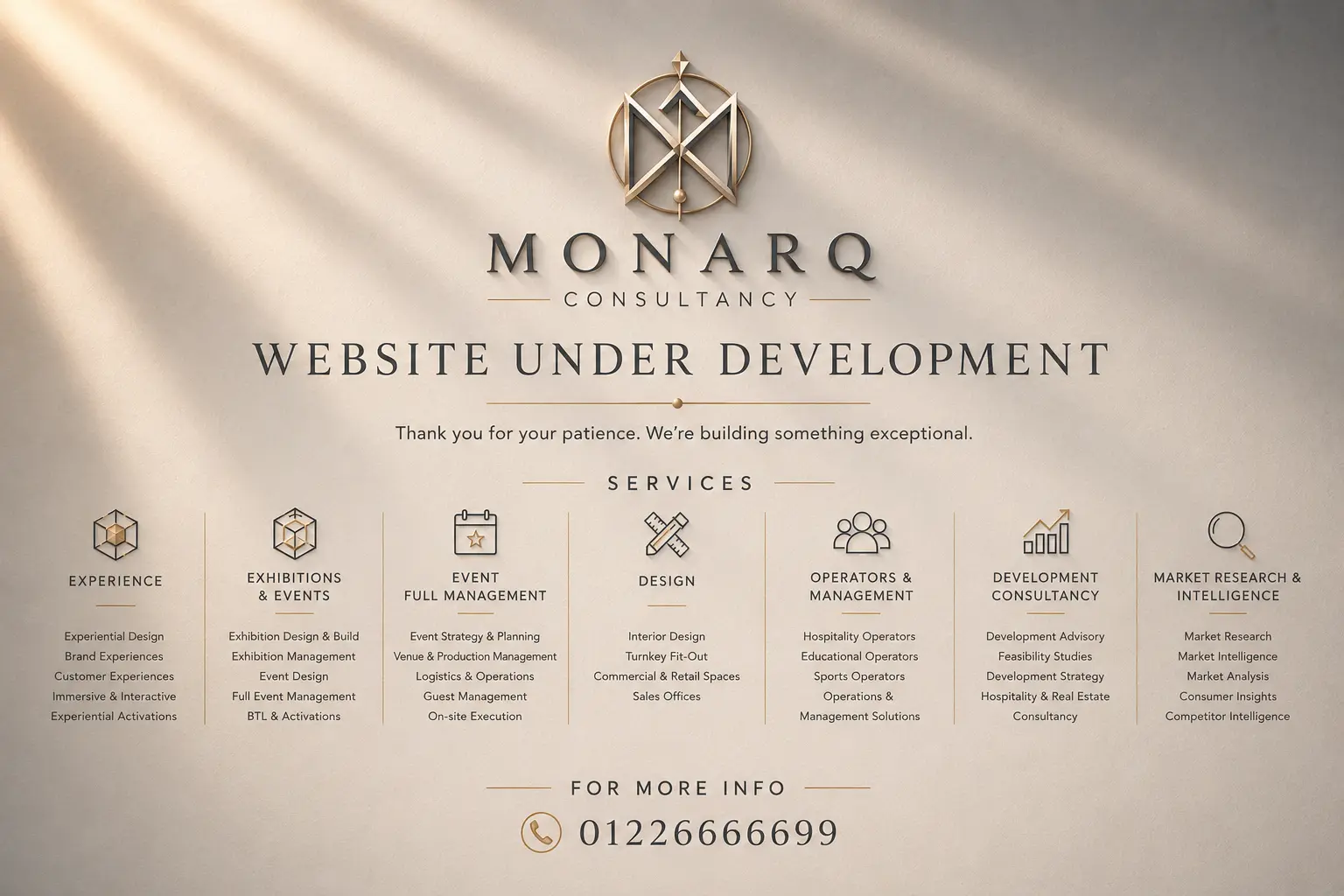 MONARQ - Website Under Development